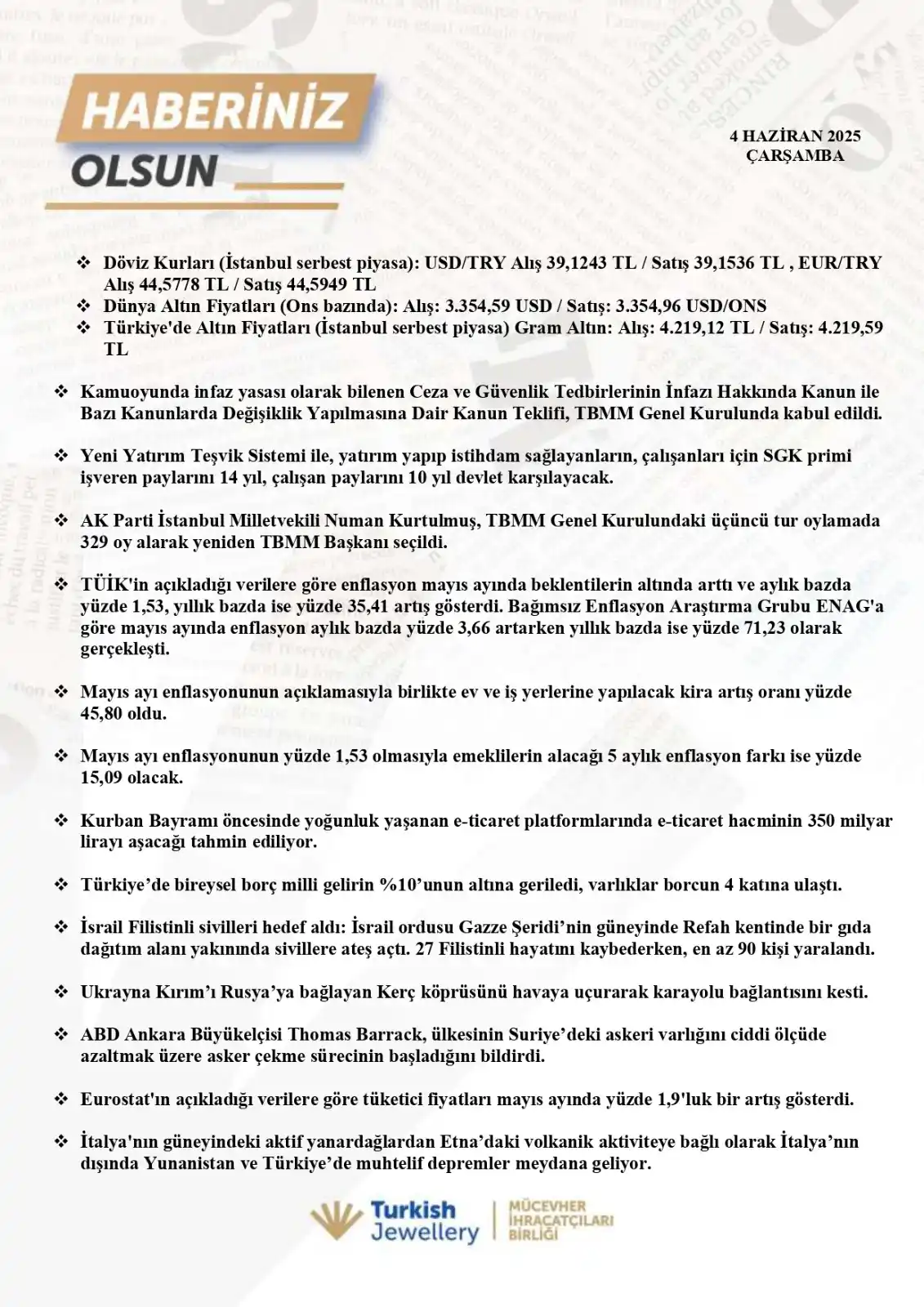 Mücevher İhracatçıları Birliği post