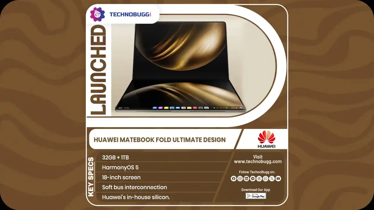 Image from TechnoBugg: Huawei MateBook Fold Ultimate Design Goes Official Read more : https:...