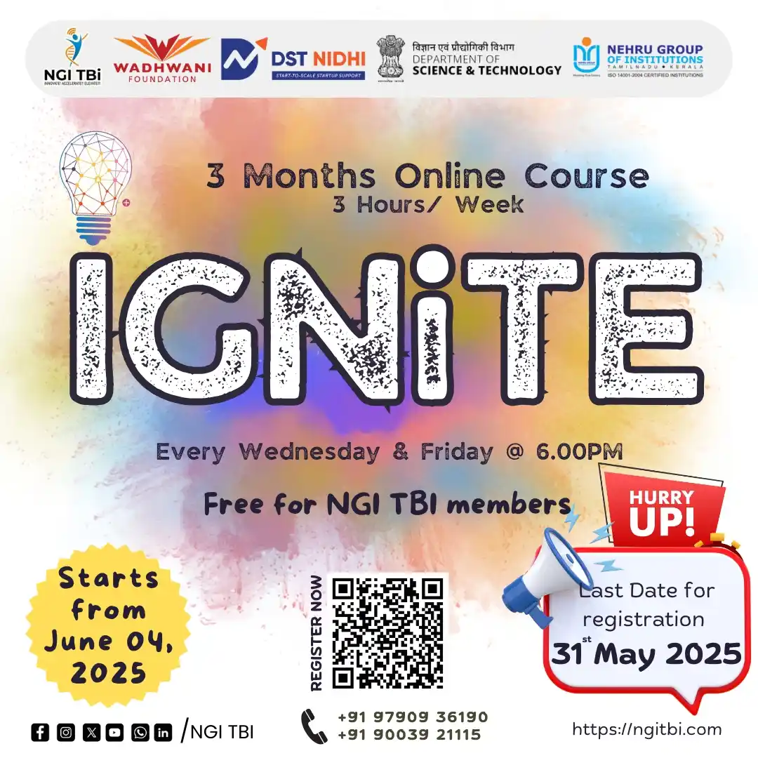 Image from Coimbatore Startup and MSME Network: 🔥 *IGNITE Your Entrepreneurial Spark!* Introducing *IGNITE* – A power...