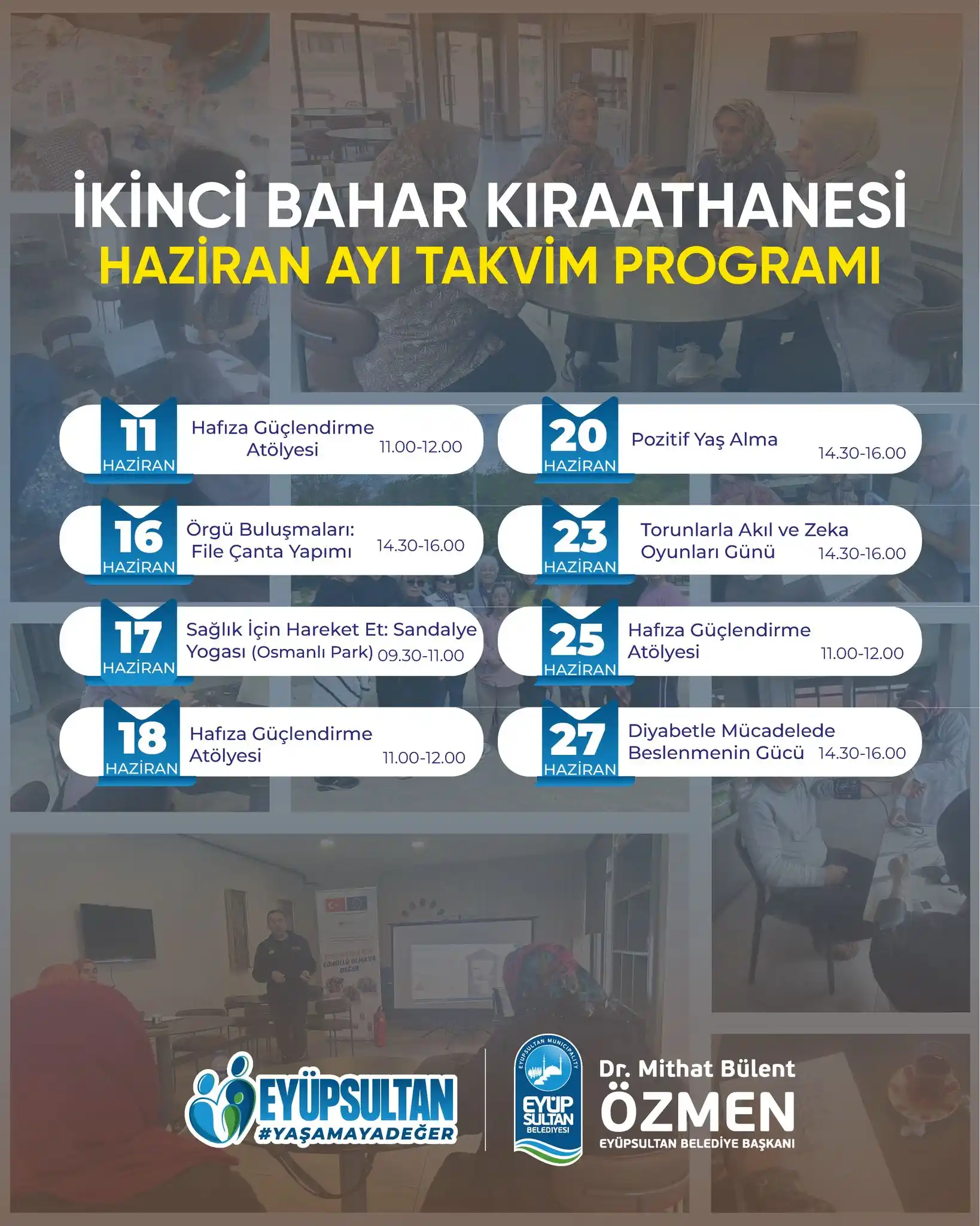 Image from Eyüpsultan Belediyesi: İkinci Bahar Kıraathanesi’nde buluşuyoruz! Kıymetli büyüklerimizle sos...