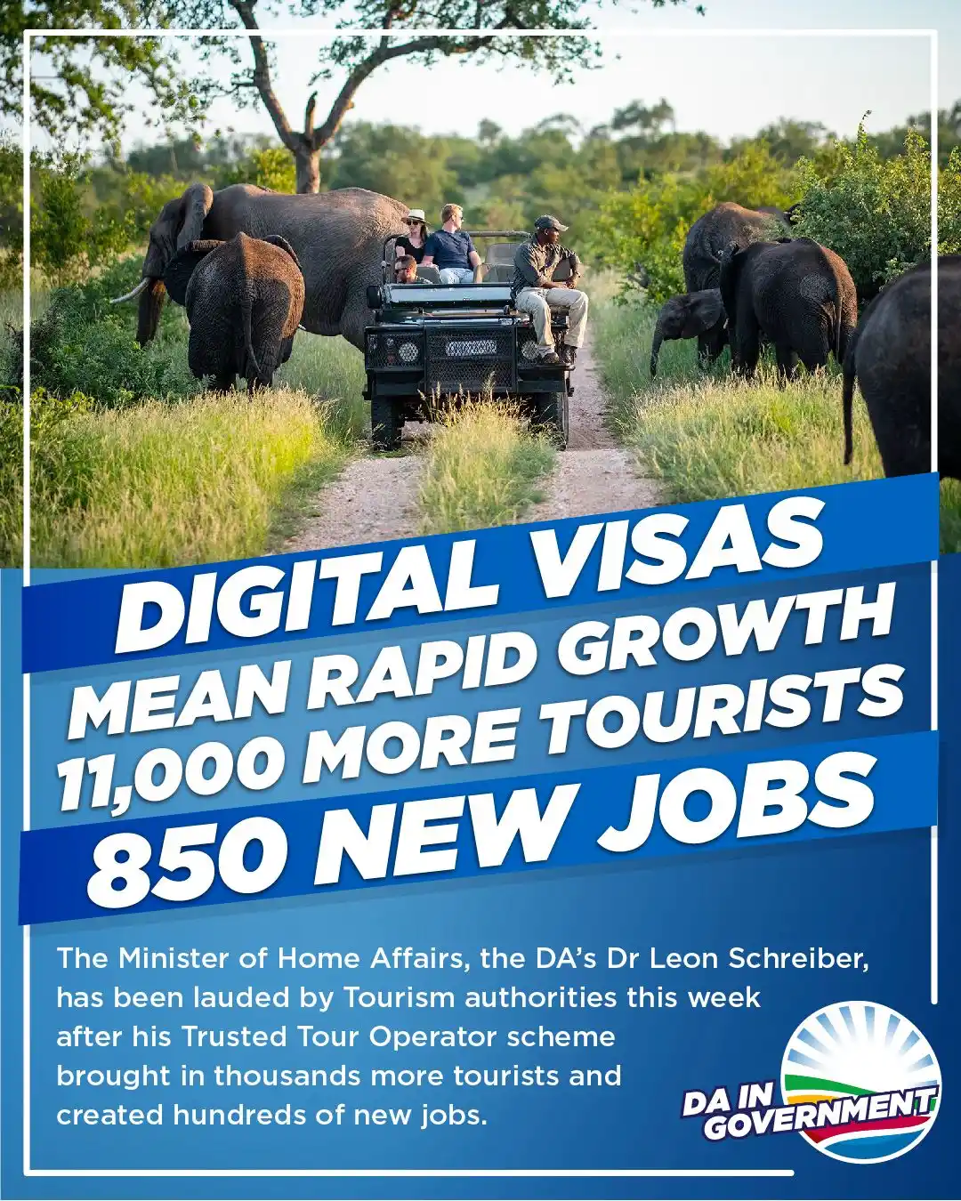 Image from Democratic Alliance: ✈️ In just three months, the Digital Trusted Tour Operator Scheme (TTO...