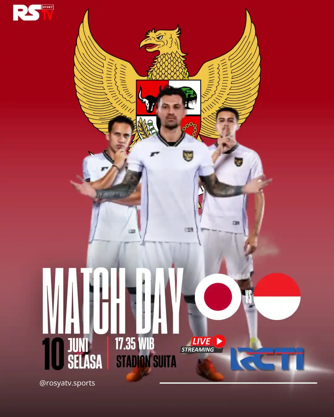 Image from ROSYA TV: Indonesia day - Kualifikasi Piala Dunia 2026 - Asia  LAGA PENUTUP ROND...