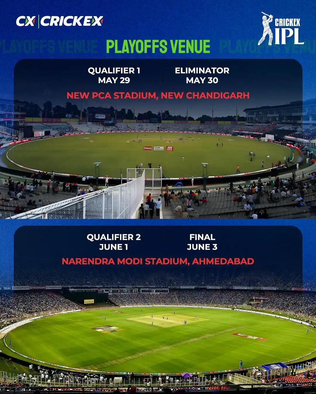 Image from Crickex: IPL fans, book your tickets and brace yourselves for a full dose of Dh...