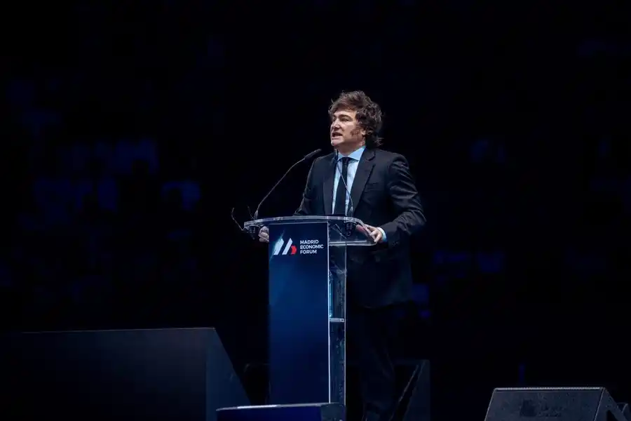 Image from España nos gusta: JAVIER MILEI CULMINA EL FORO ECONÓMICO LIBERAL EN MADRID, LLAMANDO A L...