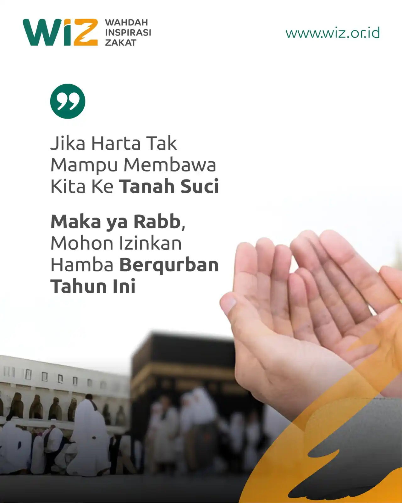Image from Wahdah Inspirasi Zakat: Jika Harta Tak Mampu Membawa Kita Ke Tanah Suci Maka ya Rabb, Mohon Iz...