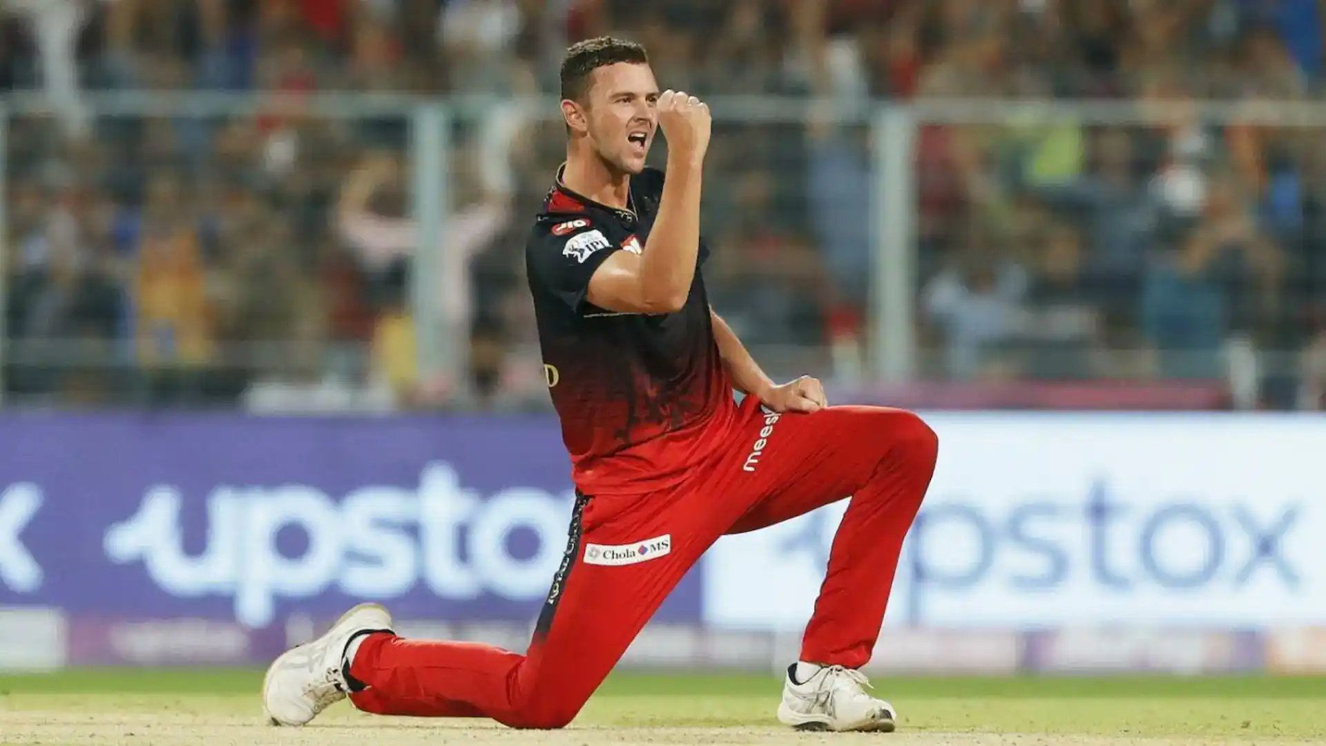 Image from THE CRICKET ARMY: *JOSH HAZELWOOD ON HIS NICKNAME "HAZLEGOD": (ICC).* * _"It's flatter...