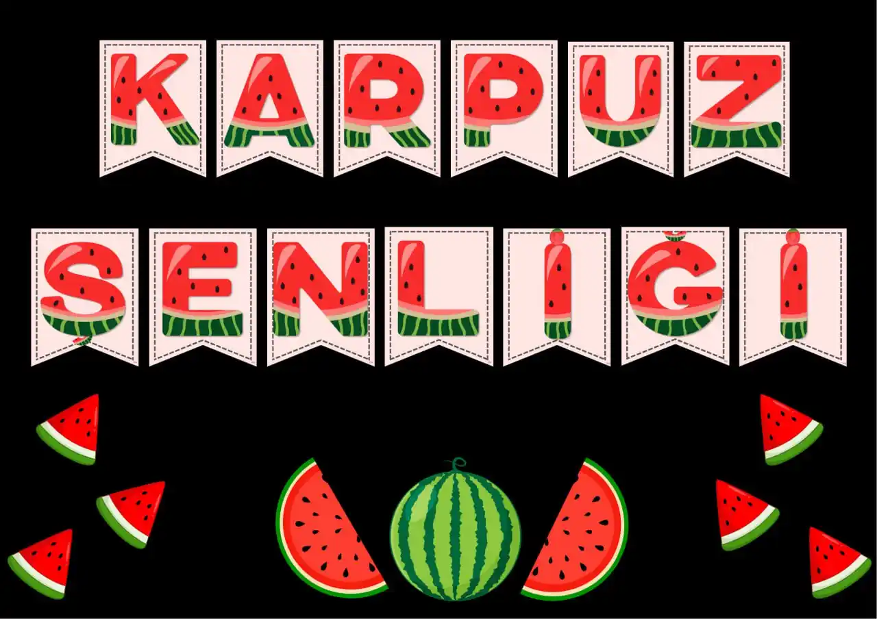 Image from ANNENİNOKULU Anasınıfı Öğretmenleri Kanalı: Karpuz Şenliği Pano Yazısı ve Görselleri https://www.anneninokulu.co...