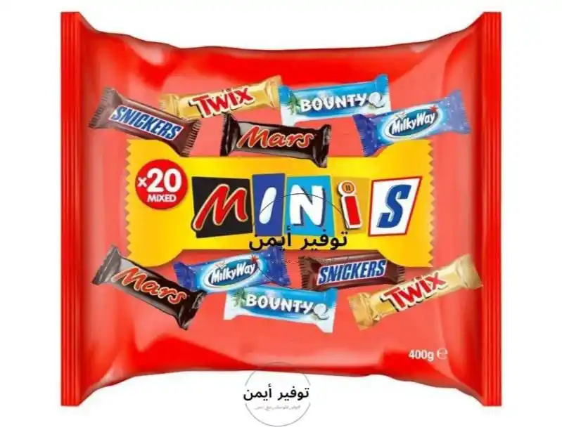Image from #وفر_فلوسك_مع_أيمن: قطع شوكولاتة صغيرة من مارس، أفضل تشكيلة شوكولاتة مينيز، 400 جم 🔹الس...