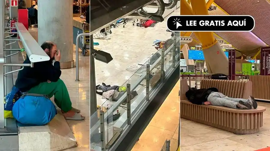 Image from España nos gusta: La crisis de los sintecho se agrava en Barajas: los vigilantes se nieg...