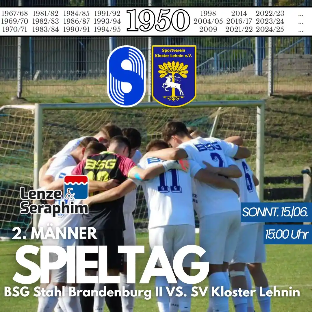 Image from BSG Stahl Brandenburg e. V.: 🔊Letztes Heimspiel für unsere AMAS Zu Gast am Quenz ist der SV Klost...