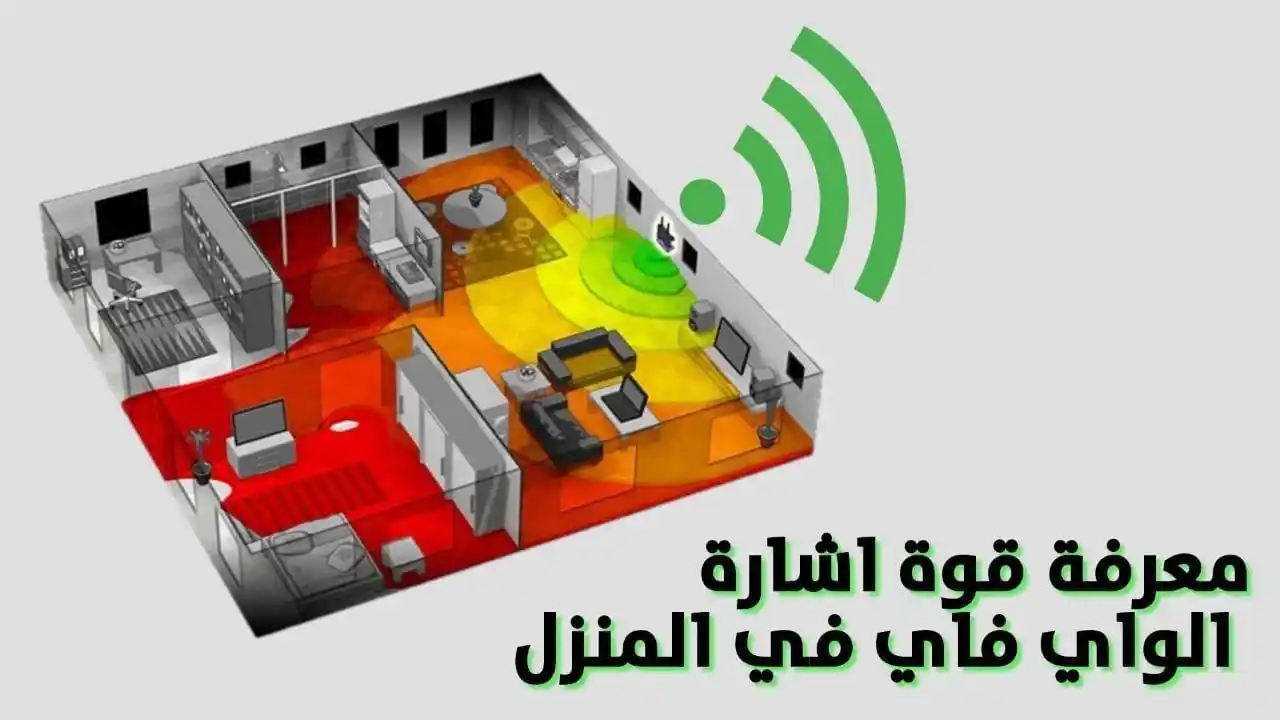 Image from المطور للمعلوماتية: معرفة قوة اشارة الواي فاي في المنزل ورسم خريطة لها  https://www.almtwe...
