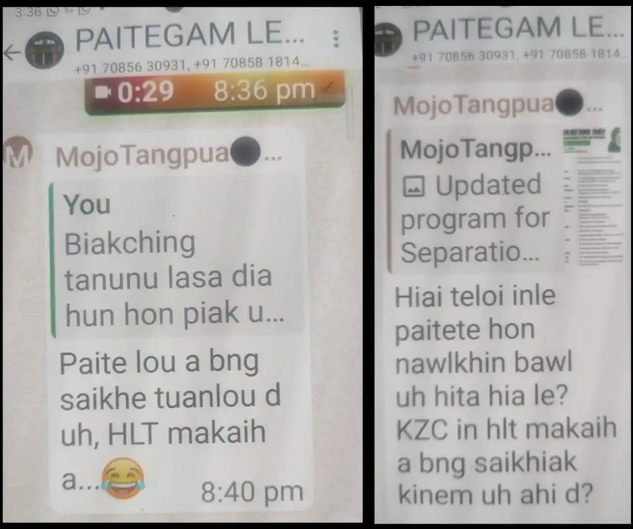 Image from ๐๐๐๐ผ๐ ๐๐ผ๐ ๐๐ผ๐ ๐๐ผ๐๐(๐๐๐๐): Mojo Tangpua,Paite Promax inle KZC {Kuki-Zo council} led by Self Style...