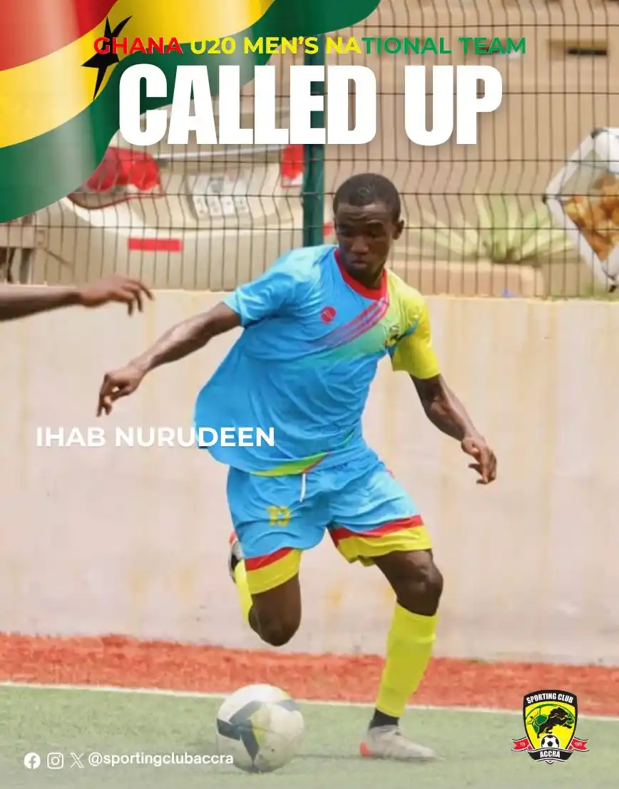 Image from Sporting Club Accra: ONE FOR THE FUTURE: Ihab making strides in his career.   ▶️ https://ww...