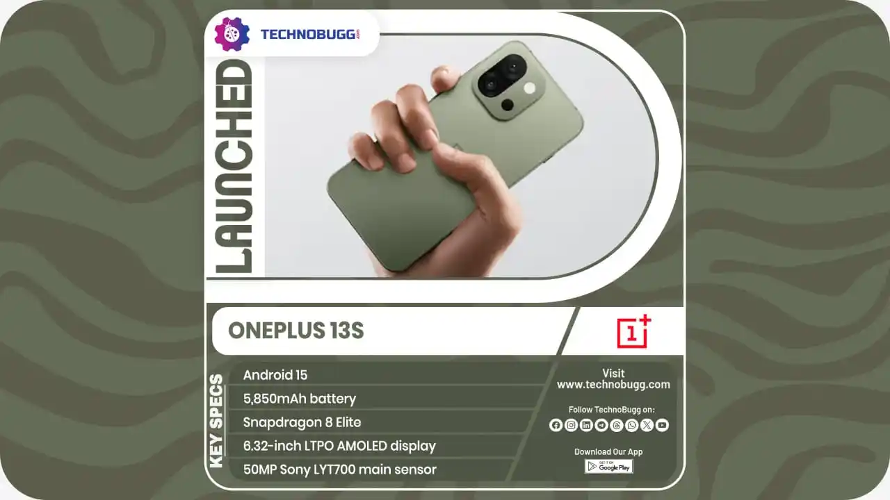 Image from TechnoBugg: OnePlus 13s Goes Official In India Read More : https://www.technobugg...