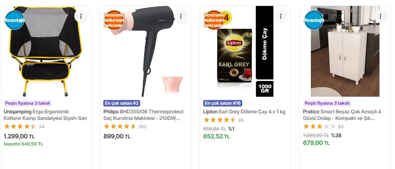 Image from Fırsata Tıkla: 📢 Pratico Smart Beyaz Çok Amaçlı 4 Gözlü Dolap 💵 BABAKOD100 koduyla ...