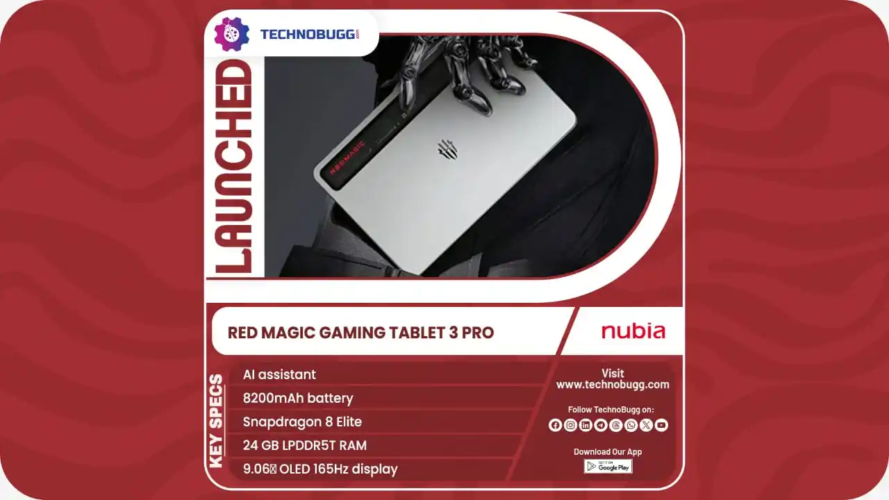 Image from TechnoBugg: Red Magic Gaming Tablet 3 Pro Unveiled Read More : https://www.techno...
