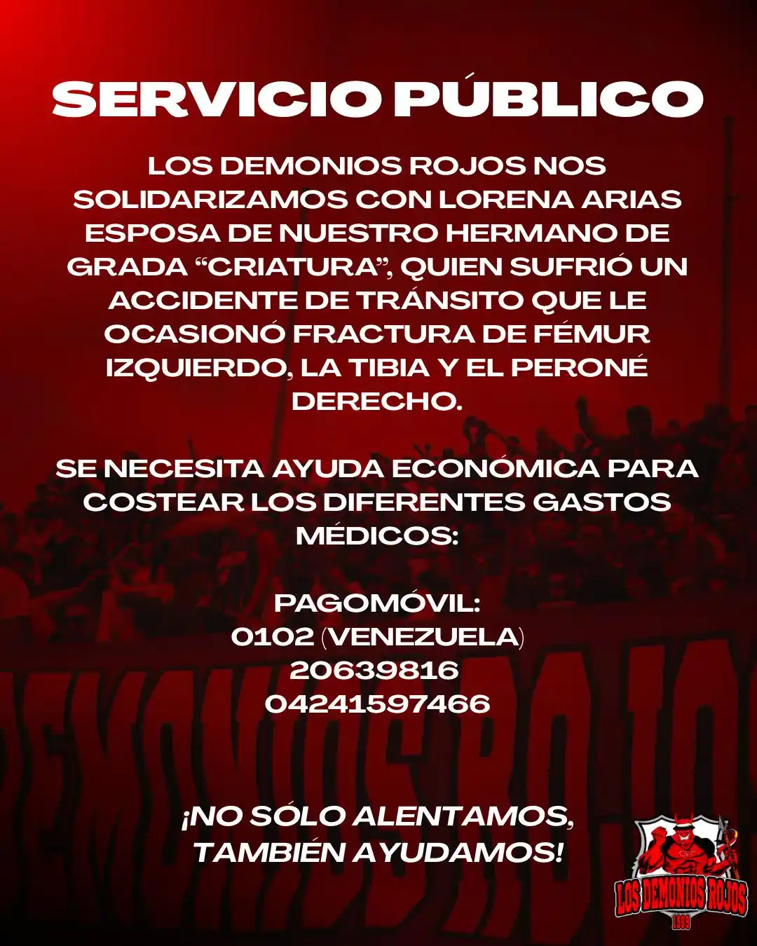 Los Demonios Rojos post