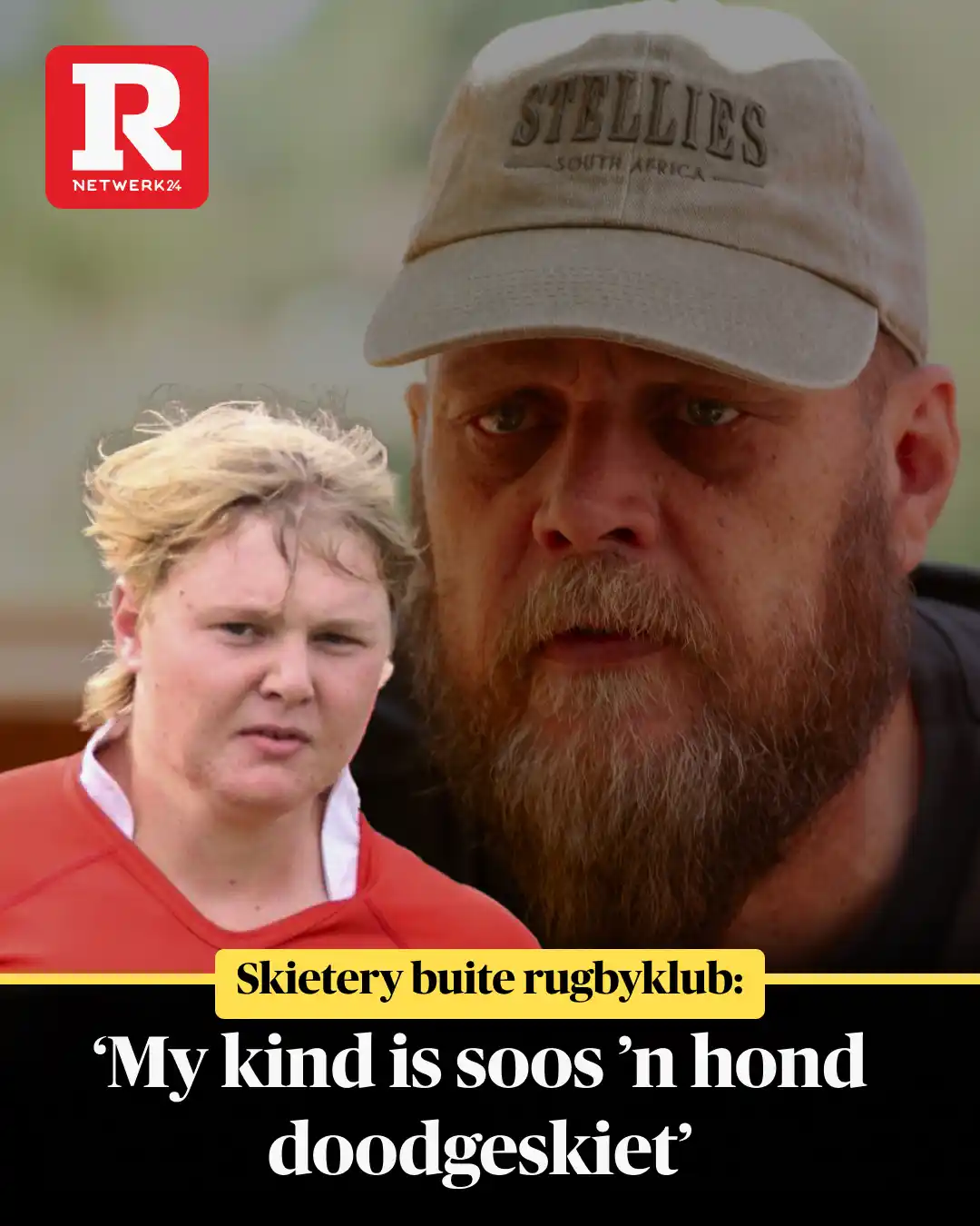 Image from Rapport: Sy kind is soos ’n hond in die middel van die pad voor die Witrivier-r...
