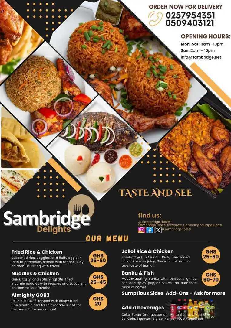 Image from 𝐔𝐂𝐂 𝐎𝐅𝐅𝐈𝐂𝐈𝐀𝐋 𝐔𝐏𝐃𝐀𝐓𝐄𝐒 🗣🎙: *🍽️Taste the Flavor Explosion at SAMBRIDGE Delight!🌟🍛*  _Feeling hu...