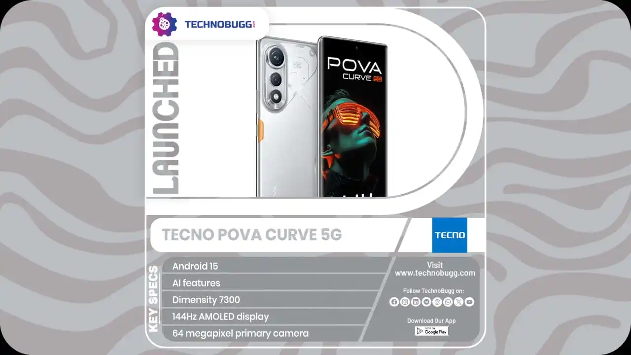 Image from TechnoBugg: TECNO POVA Curve 5G Unveiled In India Read More : https://www.technob...
