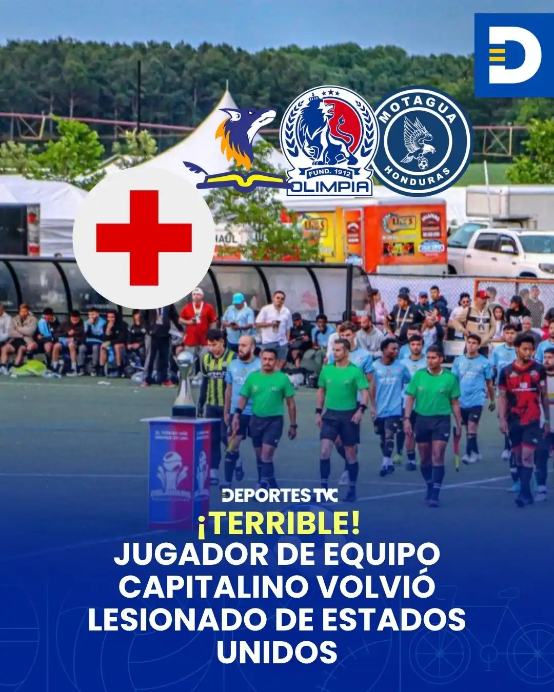 Image from Deportes TVC: ¡Terrible! 🚨😔 Jugador de club capitalino llegó lesionado de Estados ...