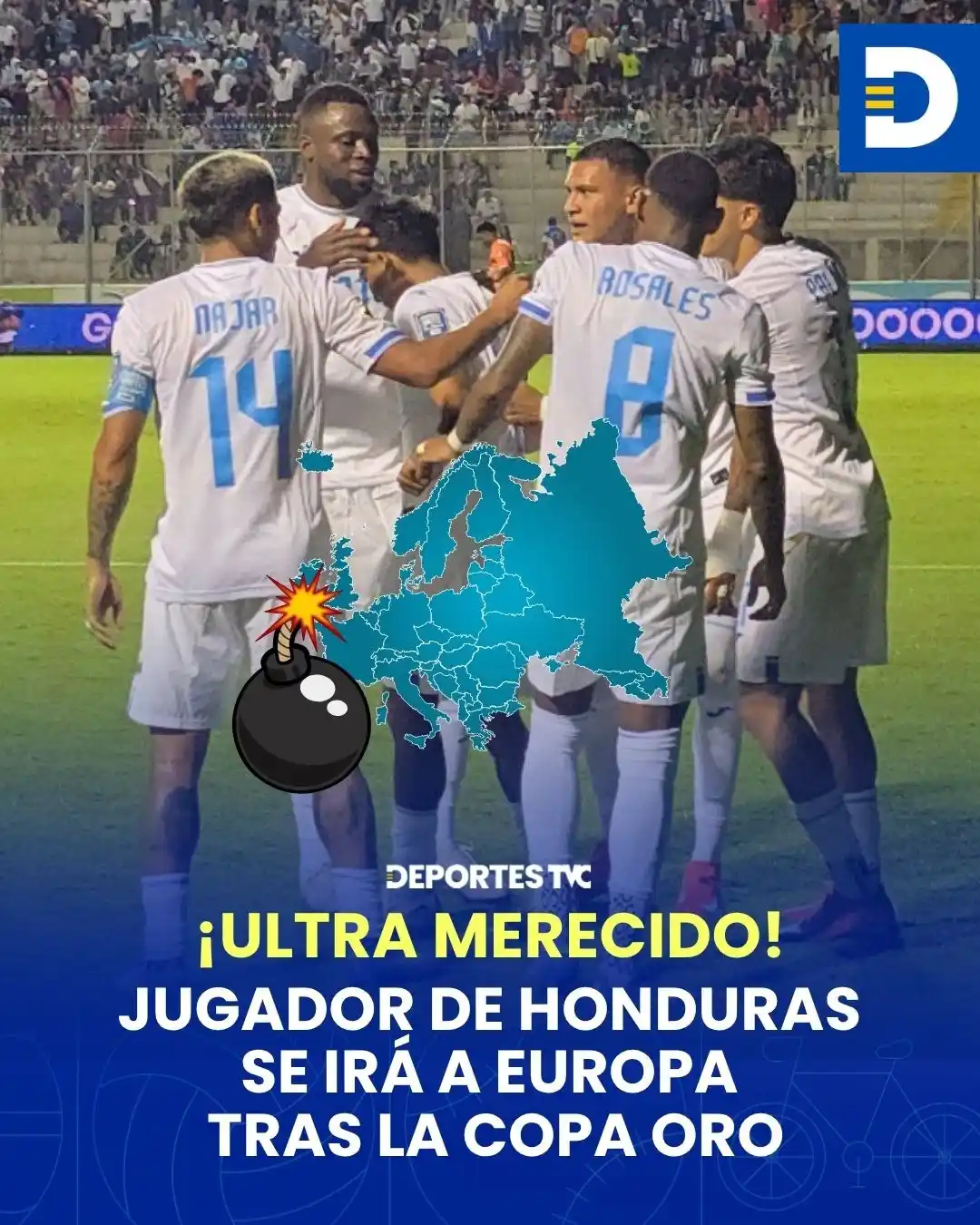 Image from Deportes TVC: ¡ULTRA MERECIDO! 🇭🇳🚨Jugador de Honduras se irá a Europa tras la Cop...