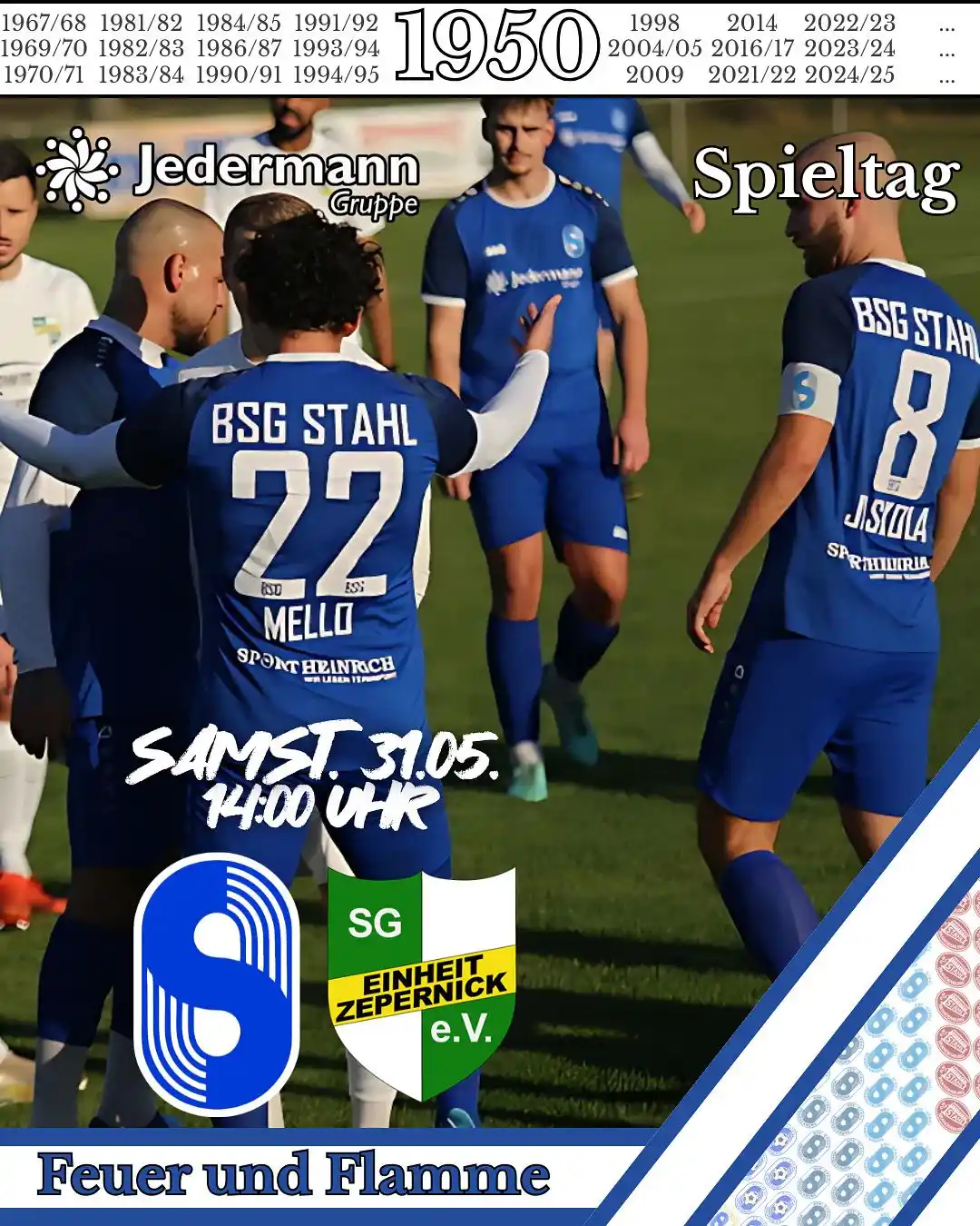 Image from BSG Stahl Brandenburg e. V.: 🔊Vier Spiele. Ein Ziel. Nächste Hürde: Zepernick. Am kommenden Samst...