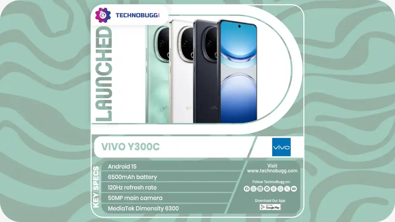 Image from TechnoBugg: Vivo Y300c Unveiled Read More : https://www.technobugg.com/vivo-y300c...