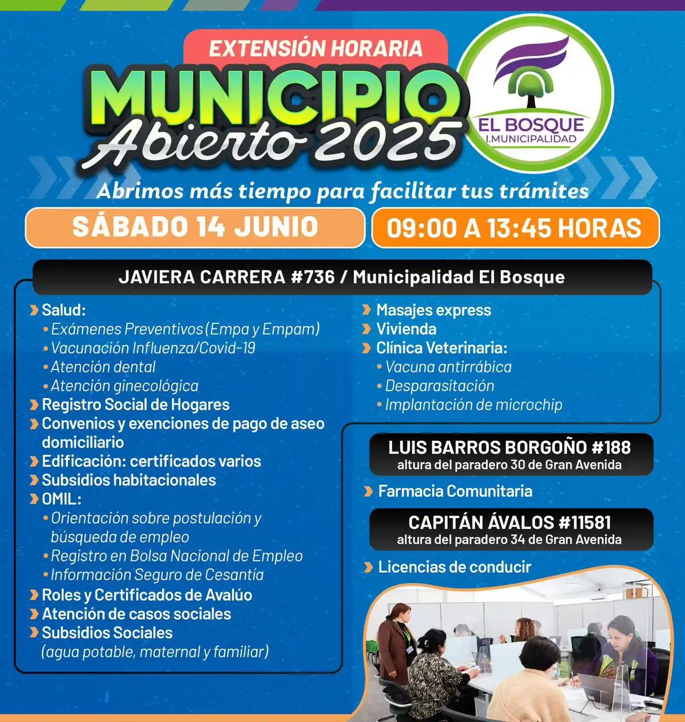 Image from Municipalidad de El Bosque: ๐ข ๐ข ยก๐๐๐๐๐๐ ๐๐๐๐๐๐๐๐๐ ๐๐๐๐๐๐๐! ๐๐๐๐๐๐๐ฬ...