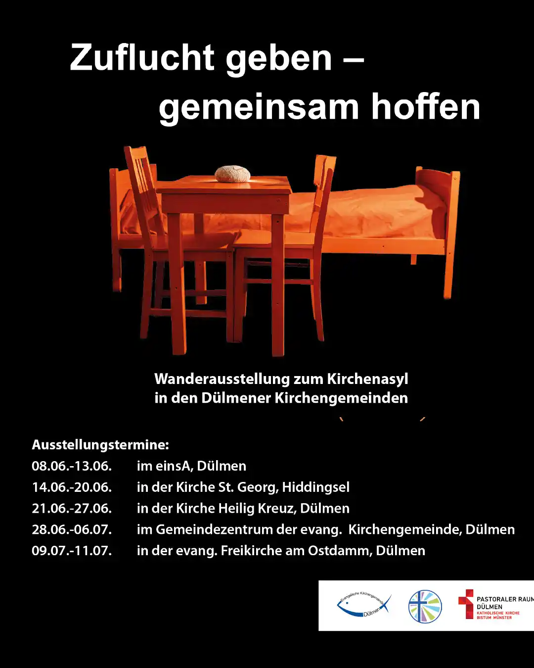 Image from einsA - Ein Haus für Alle: Wanderausstellung „Zuflucht geben – gemeinsam hoffen“ 📍 in Dülmen!  N...