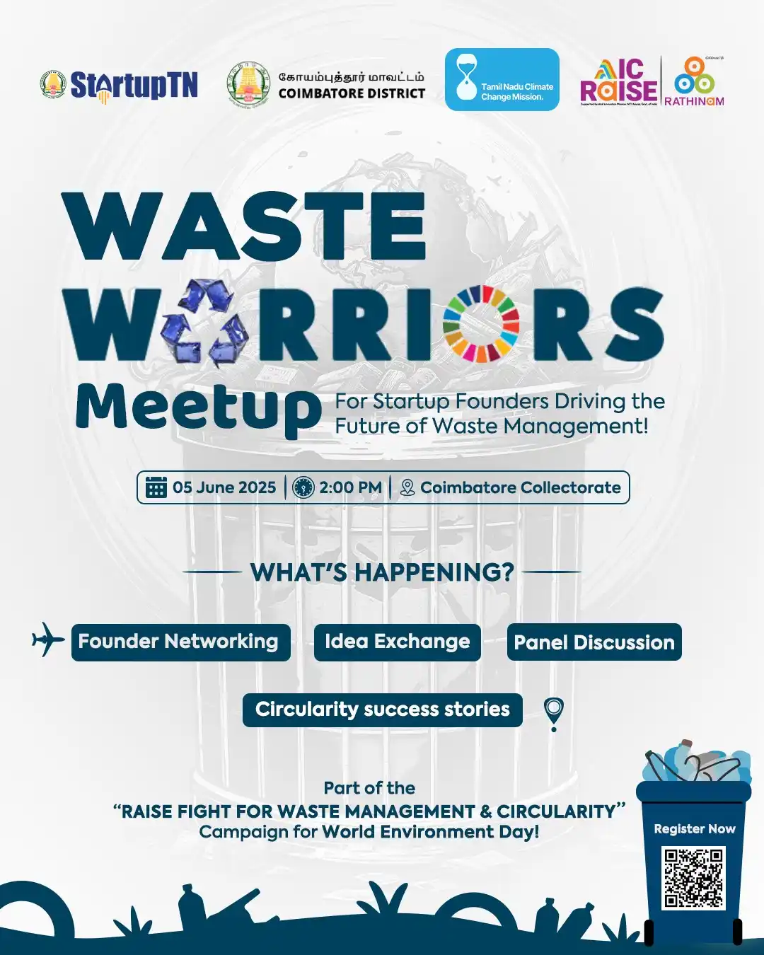 Image from Coimbatore Startup and MSME Network: Waste Warriors Meetup—For Startup Founders Driving the Future of Waste...