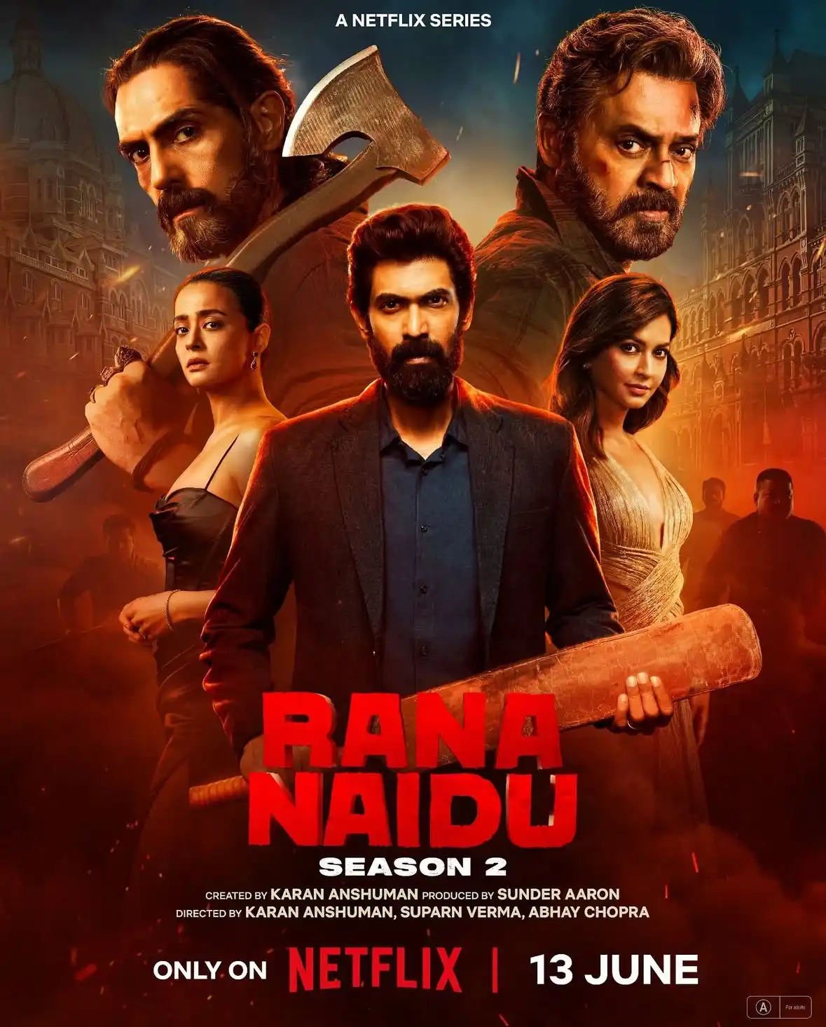 Image from Telugu Stars: Watch Rana Naidu Season 2 ❤️🔥out 13 June, only on Netflix 🔥 <a cla...