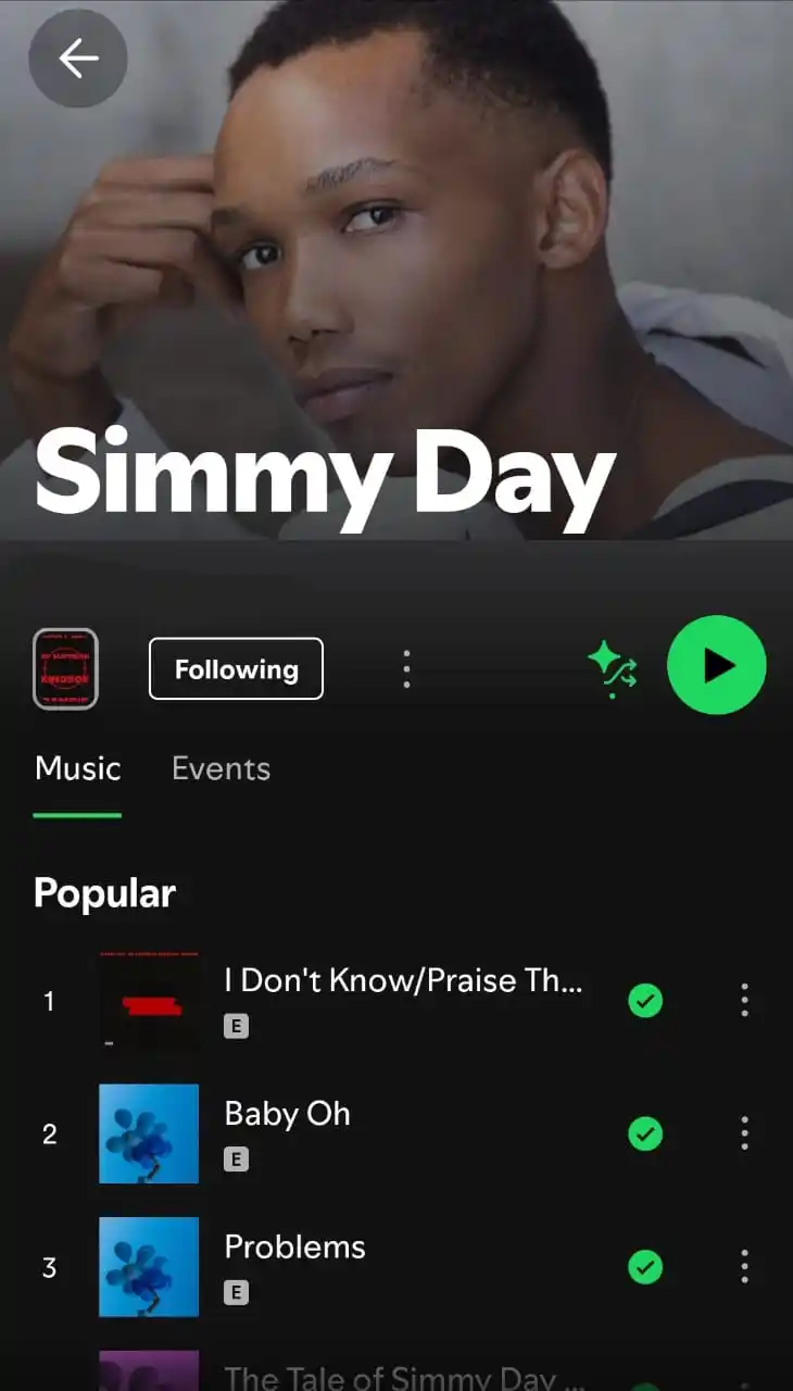 Simmy Day post