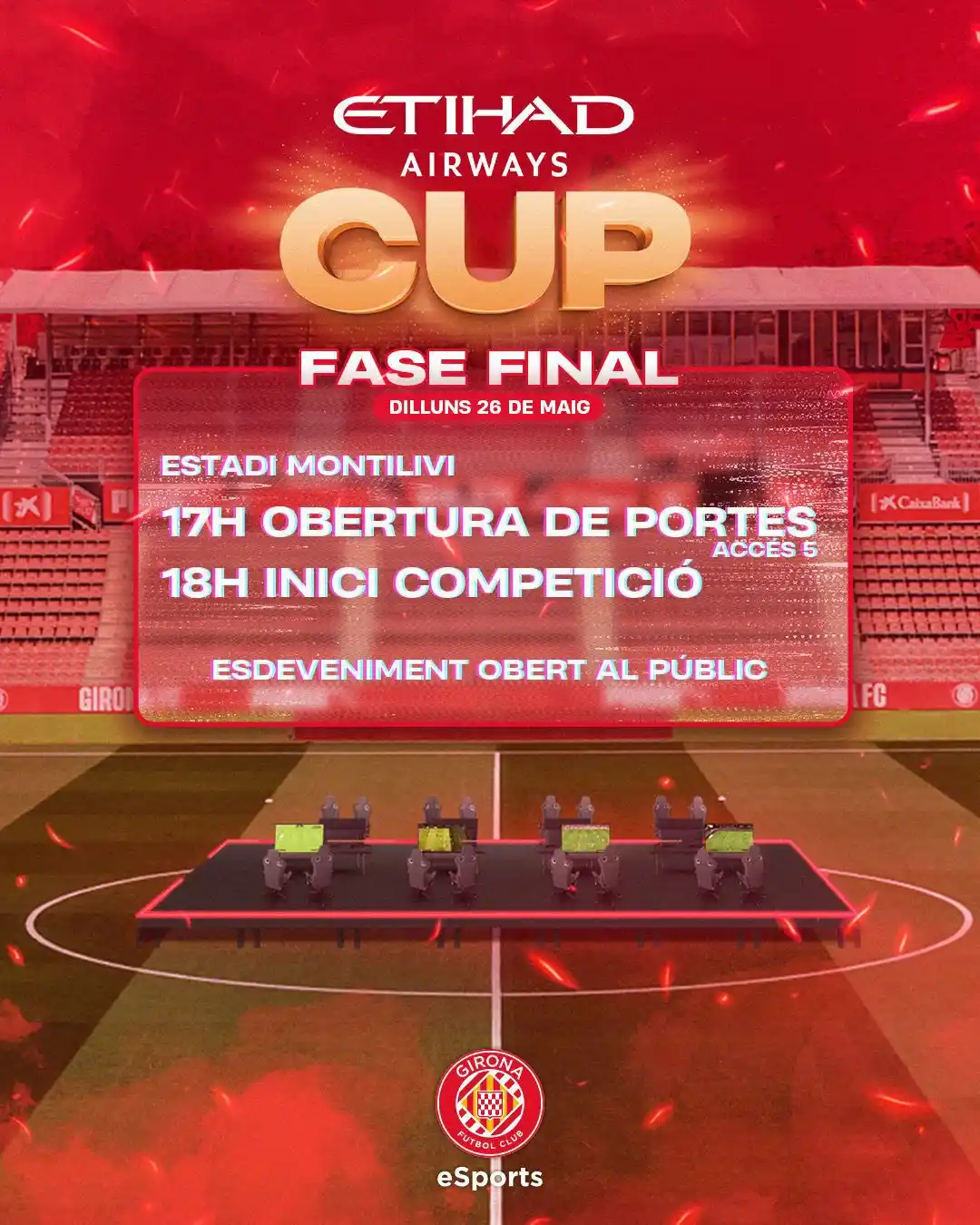 Image from Girona FC: 🔥 4 dies per viure un esdeveniment ÚNIC a Montilivi.  🏟️ Entrada lli...