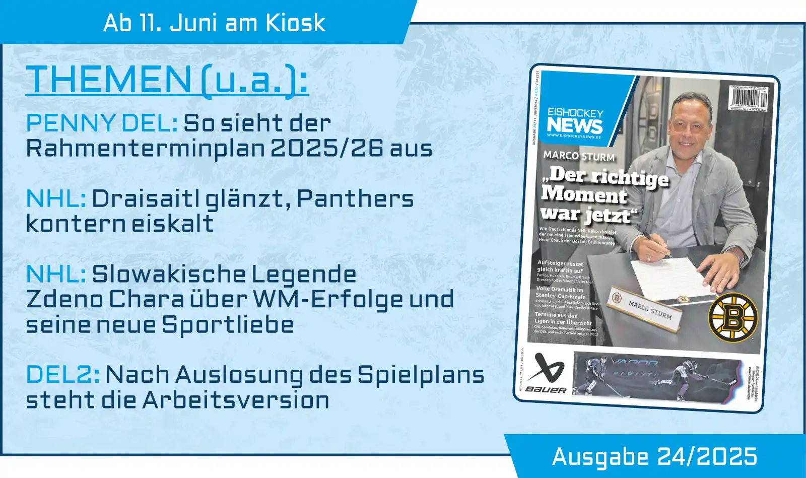 Image from Eishockey NEWS: Ausgabe 2️⃣4️⃣ ab morgen im Handel 📰 und schon heute digital 📱 erhäl...