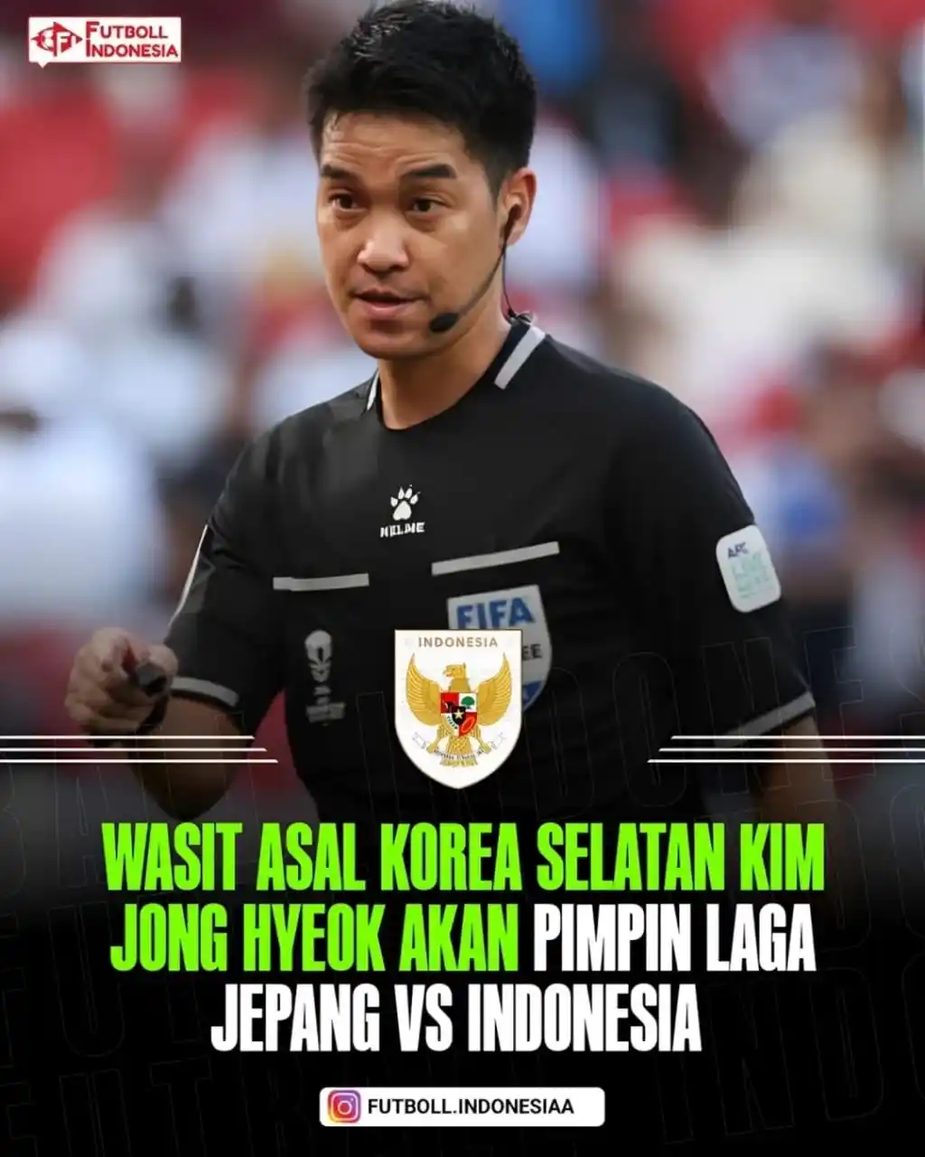 Image from PSS SLEMAN & TIMNAS INDONESIA || Made By ADMIN KAWEES: 🚨BREAKING: Susunan wasit di laga besok sore indonesia melawan jepang:...
