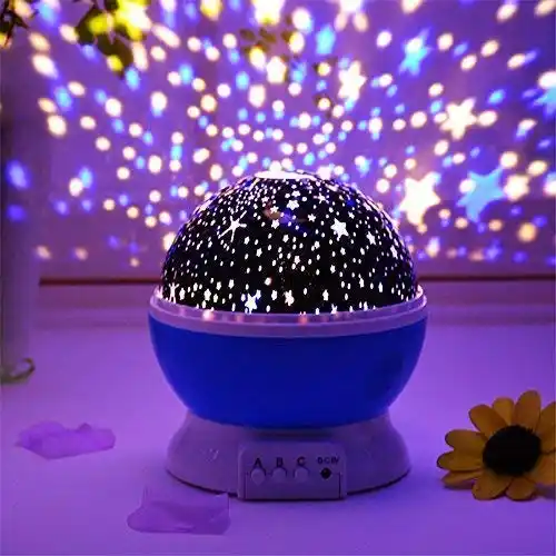 Image from ProLooterz Shopping Deals: Chocozone Night Light Lamp Projector, Star Light Rotating Projector, S...