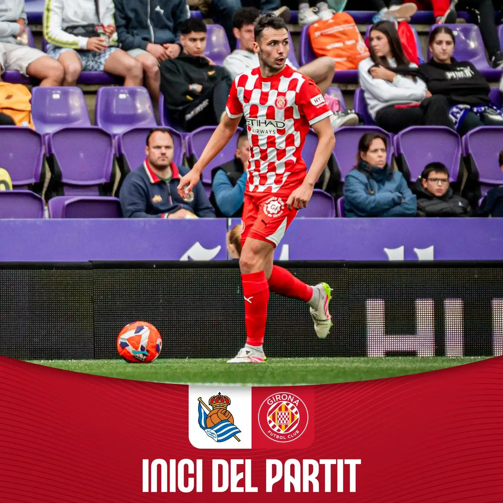 Image from Girona FC: ▶️ COMENÇA EL PARTIT AL REALE ARENAAAA! ✊ ENDAVAAAAANT, GIRONAAAAAAAAA...