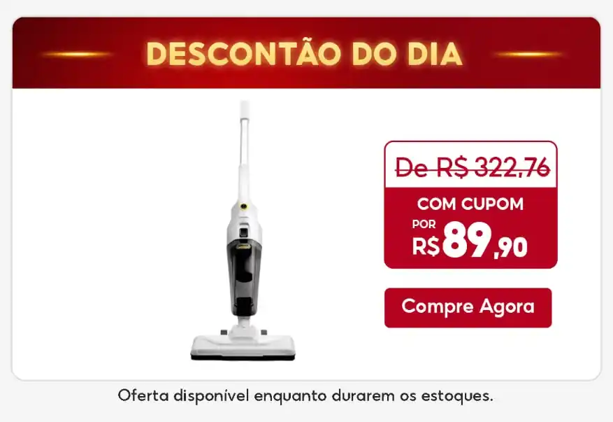 Image from Promos Na Tela 💰📲 [CANAL]: CORREEEEEEEEE  Aspirador de Pó Vertical 2 em 1 Karcher VCL 1 Stick  R$...