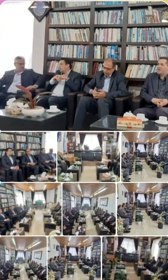 Image from دانشگاه شمال: 🔷 *دیدار رئیس دانشگاه شمال با دادستان شهرستان آمل* 🔹 شنبه مورخه ۱۷...