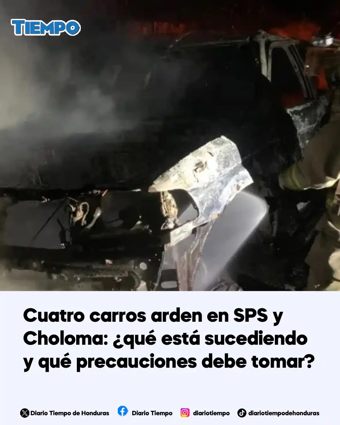 Image from Diario Tiempo : El teniente Carlos Bonilla, portavoz del Cuerpo de Bomberos de Hondura...