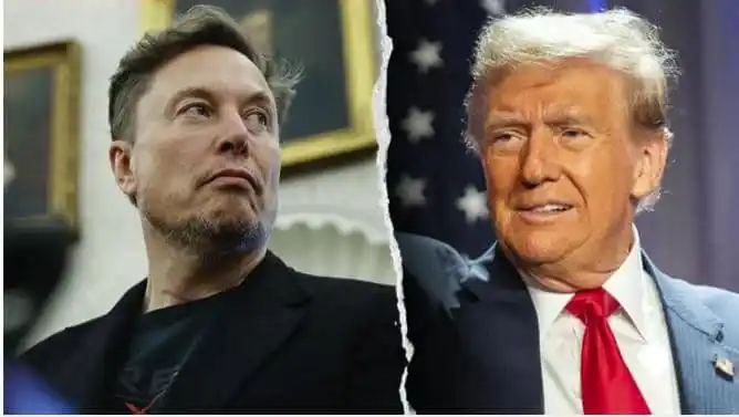 Image from The Voice Online News: *Elon Musk says he regrets some posts about Donald Trump* ____________...