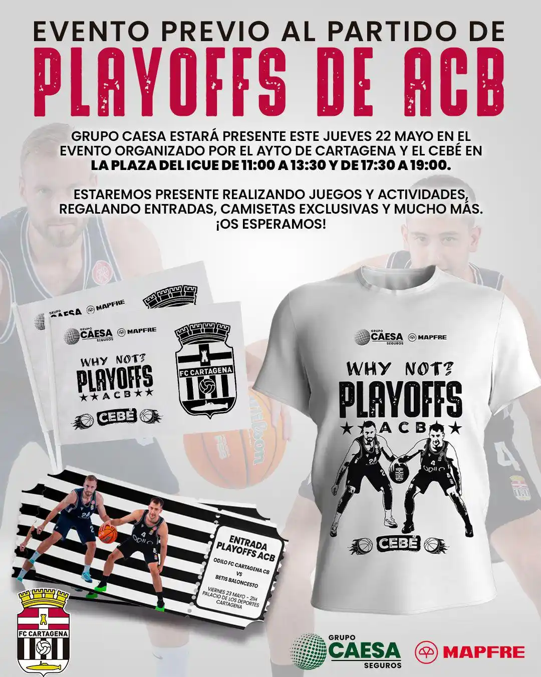 Image from Odilo FC Cartagena CB: 🏀 ¡Este JUEVES tenemos una cita AFICIÓN ! Desde Grupo Caesa Seguros ...