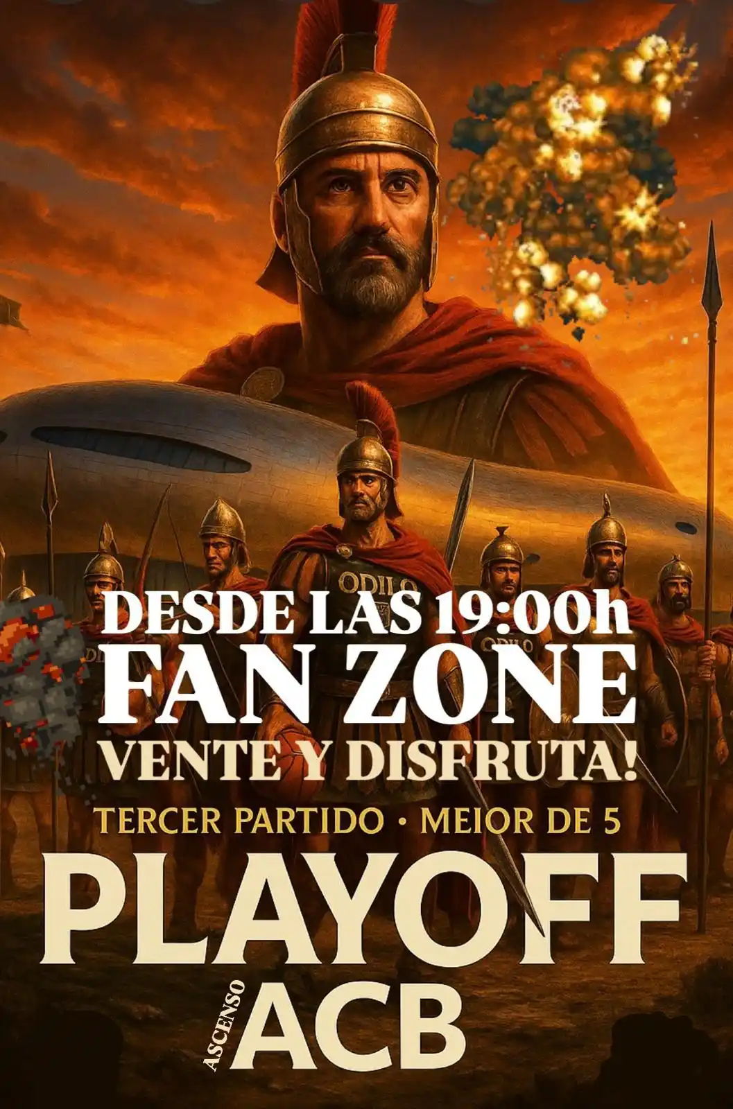 Image from Odilo FC Cartagena CB: 🏳️ ¡ FAN ZONE ! 🏴 🥁 A partir de las 19:00 si la lluvia nos da tre...