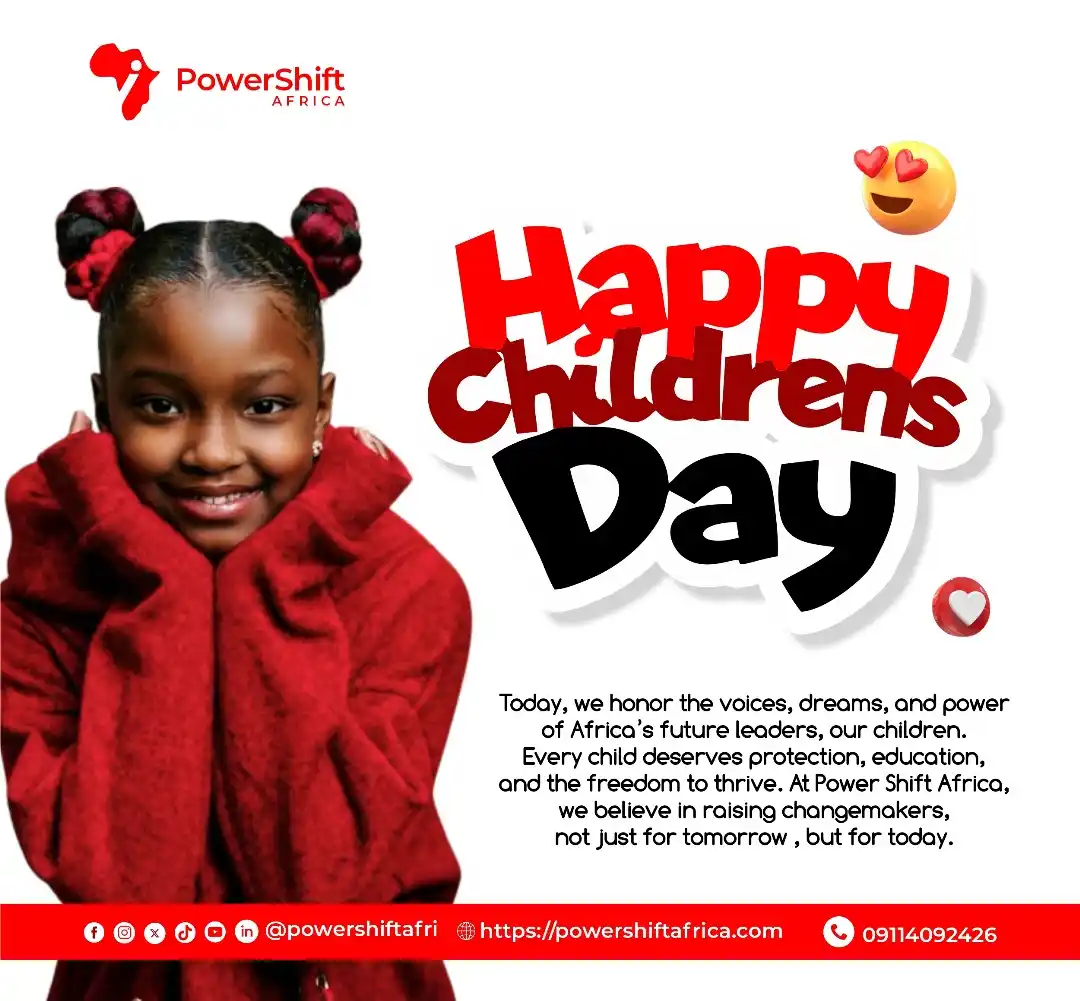 Image from Power Shift Africa ✅: Happy Children’s DayToday, we honor the voices, dreams, and power of A...