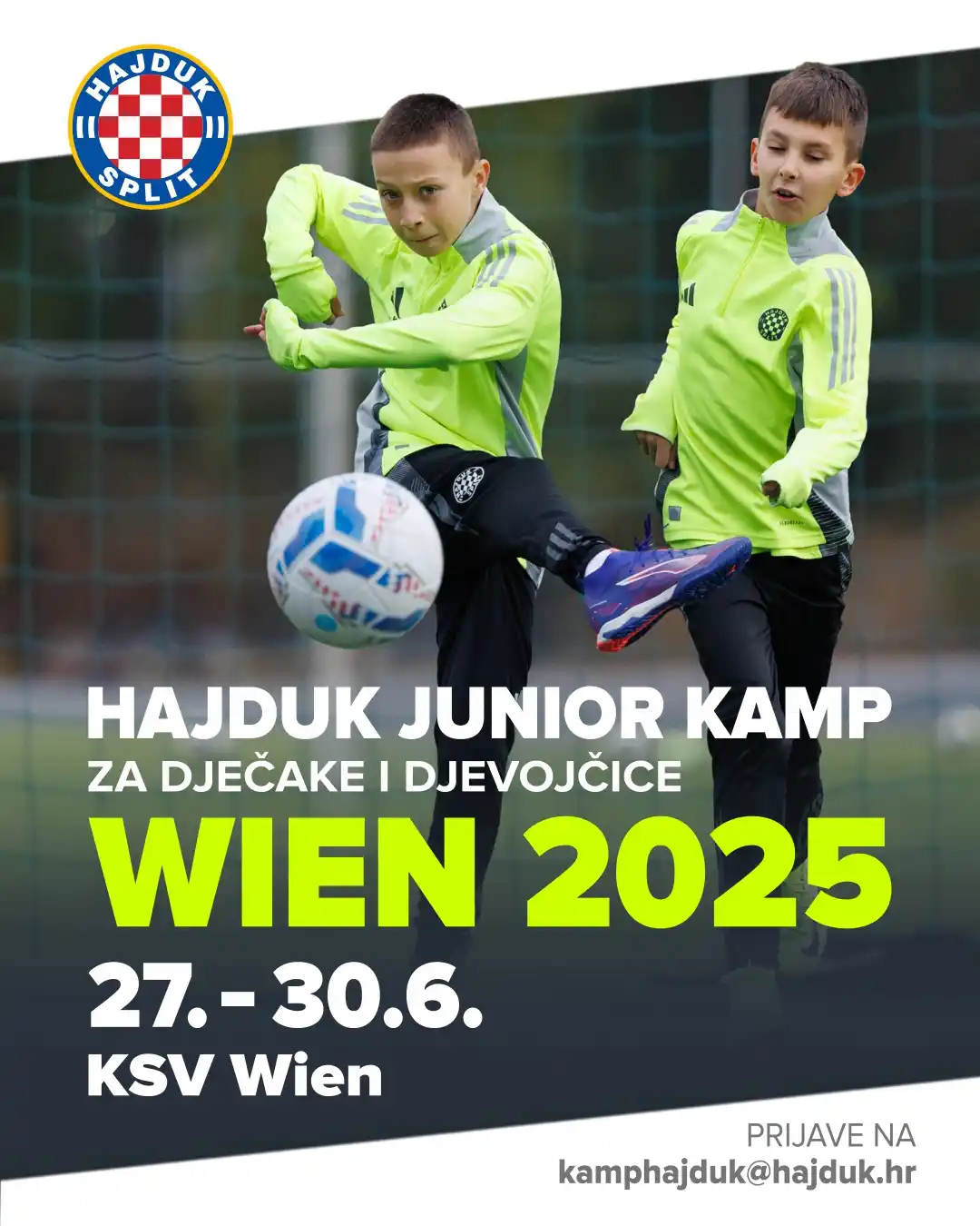 Image from HNK Hajduk Split: HNK Hajduk organizira "๐๐ฎ๐ท๐ฑ๐๐ธ ๐ท๐๐ป๐ถ๐ผ๐ฟ ๐ธ๐ฎ๐บ๐ฝ ๐ช๐ถ๐ฒ๐ป ๐ฎ๏ฟฝ...