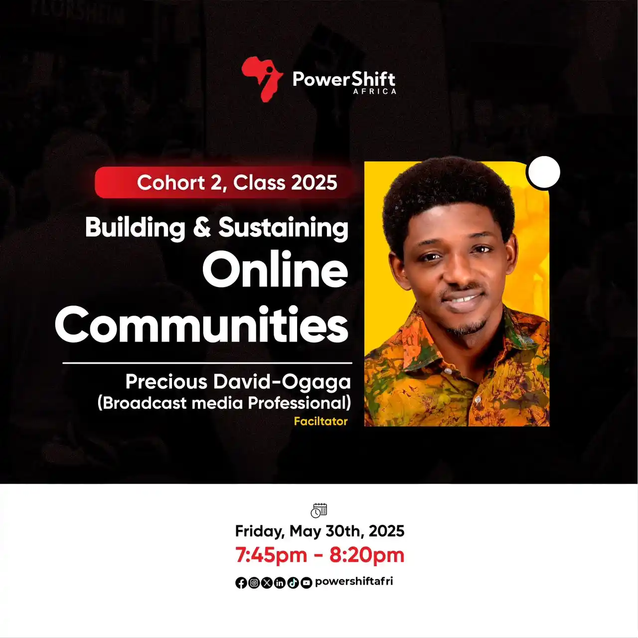 Image from Power Shift Africa ✅: Join us this Friday, May 30th, 2025, for another transformative sessio...