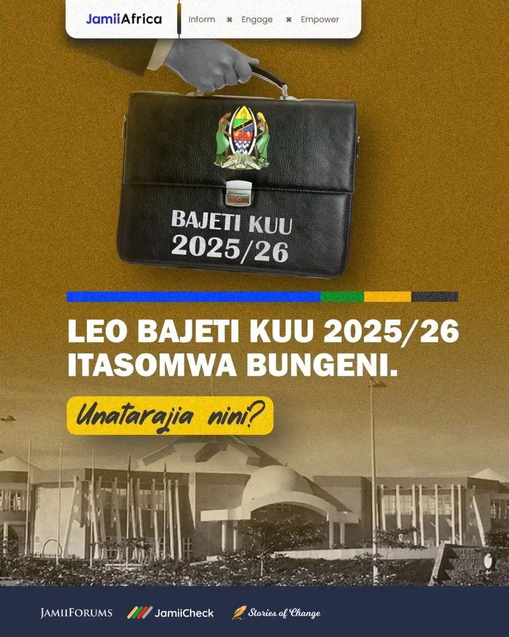 Image from JamiiForums: Leo Juni 12, 2025 Bajeti Kuu ya Serikali kwa Mwaka 2025/26 inatarajiwa...