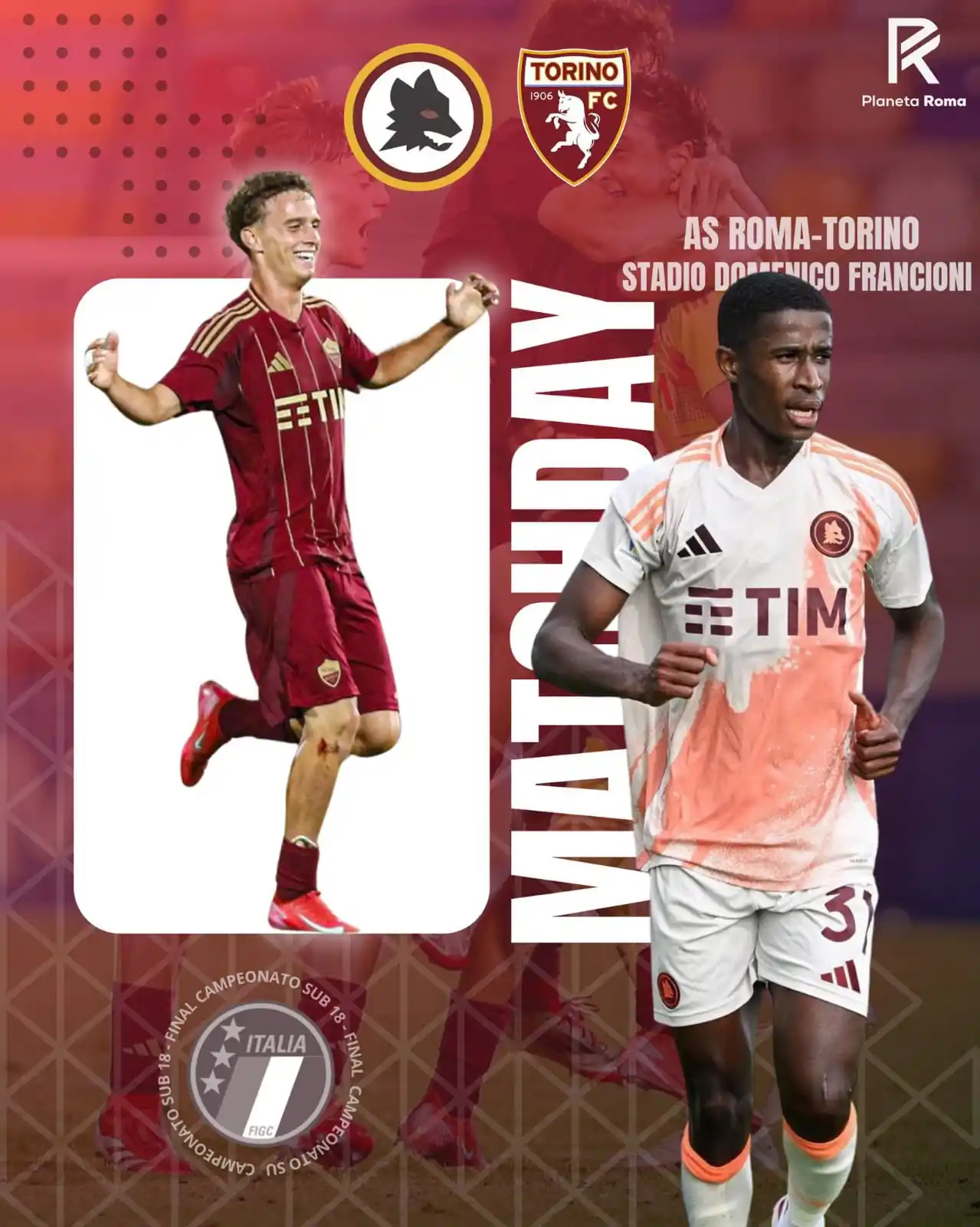Image from Planeta Roma: ๐ฅ ๐๐๐๐๐๐๐๐ ๐ฅ ๐ @TorinoFC_1906 ๐ฎ๐น Final Scudetto Sub 18...