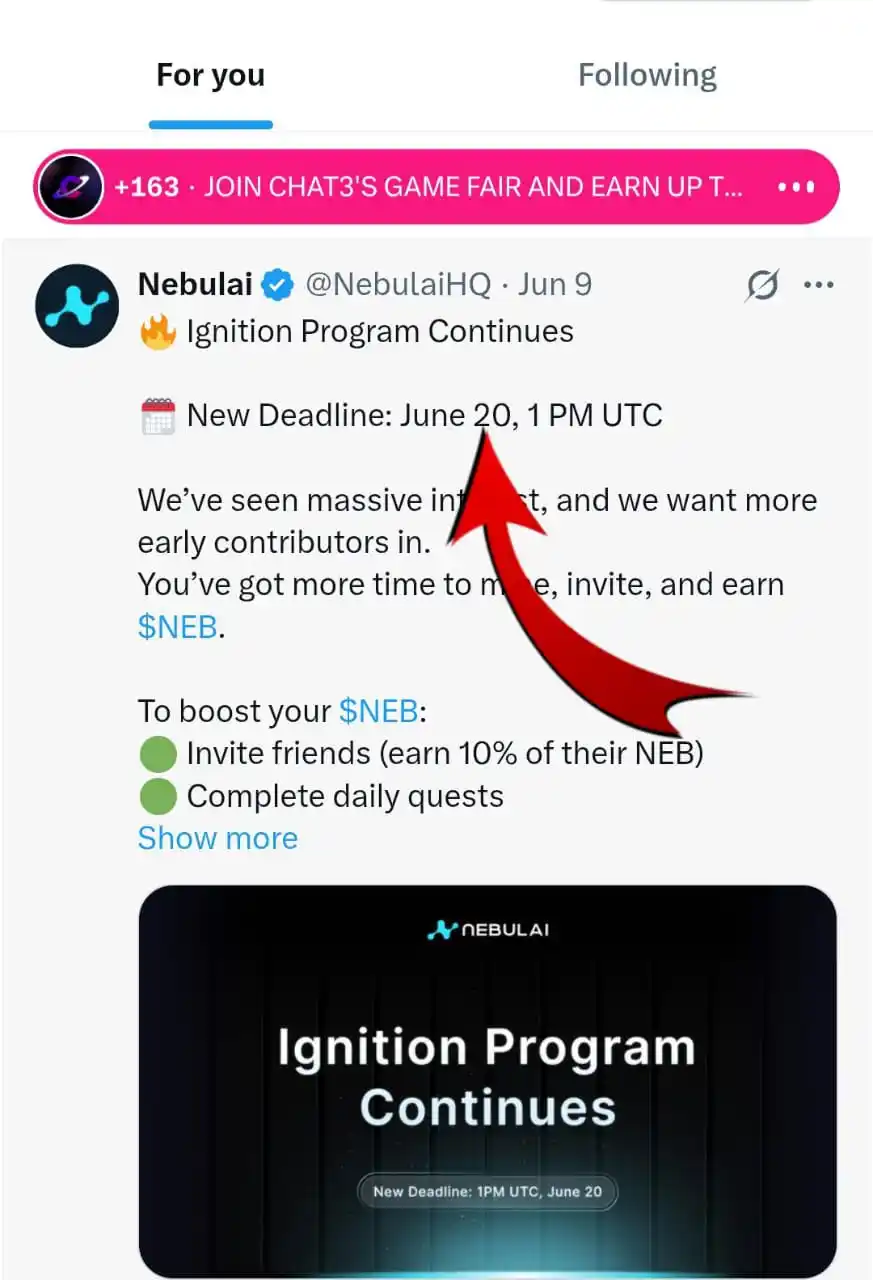 Image from ₡ 4 ₡Ř¥PŦØ: *Nebulai Update* 20 June 🫣...